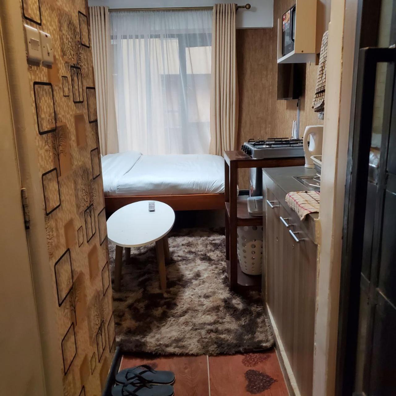 Lovely & Cozy Compact Studio Near Airport With Rooftop View Lägenhet Nairobi Exteriör bild